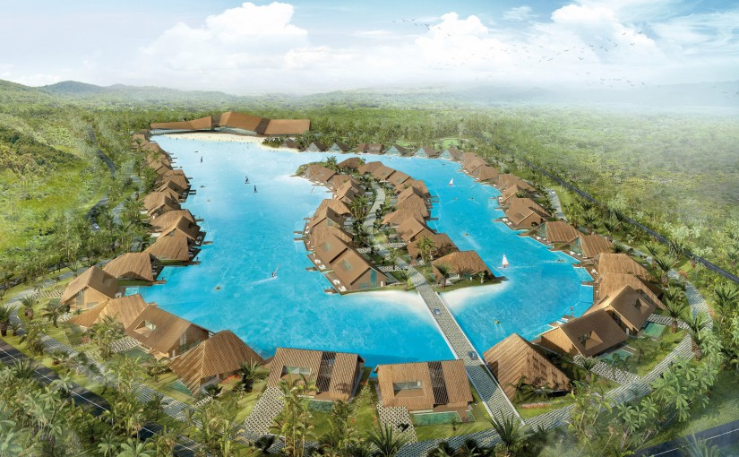 The lagoon is expected to be completed in early 2015