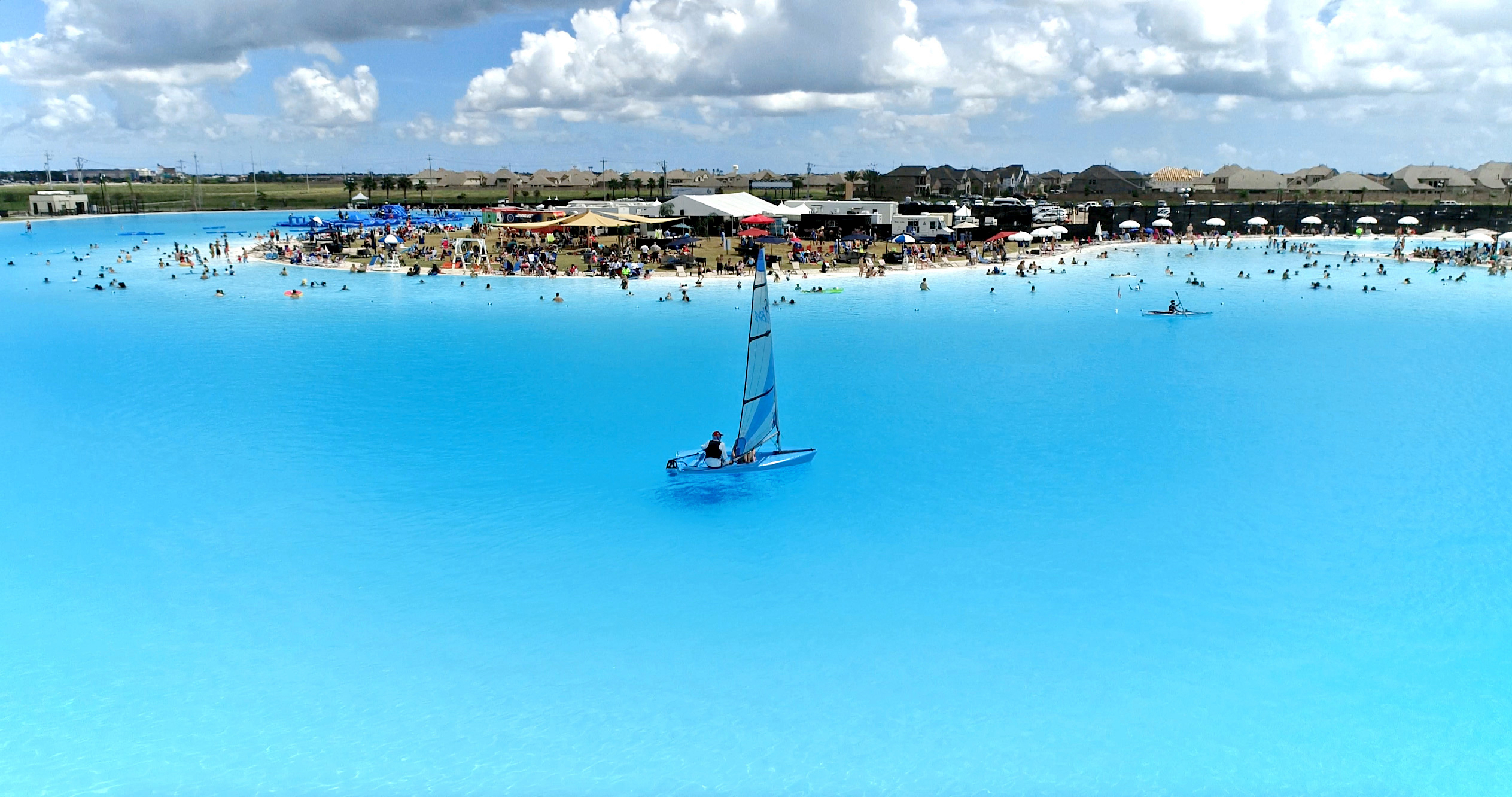 Texas largest crystalline lagoon powered by Crystal Lagoons technology