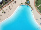 Aerial view of a tropical lagoon by Crystal Lagoons