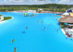 Aerial view of a Public Access Lagoon called Epperson in Florida. It was created by Crystal Lagoons